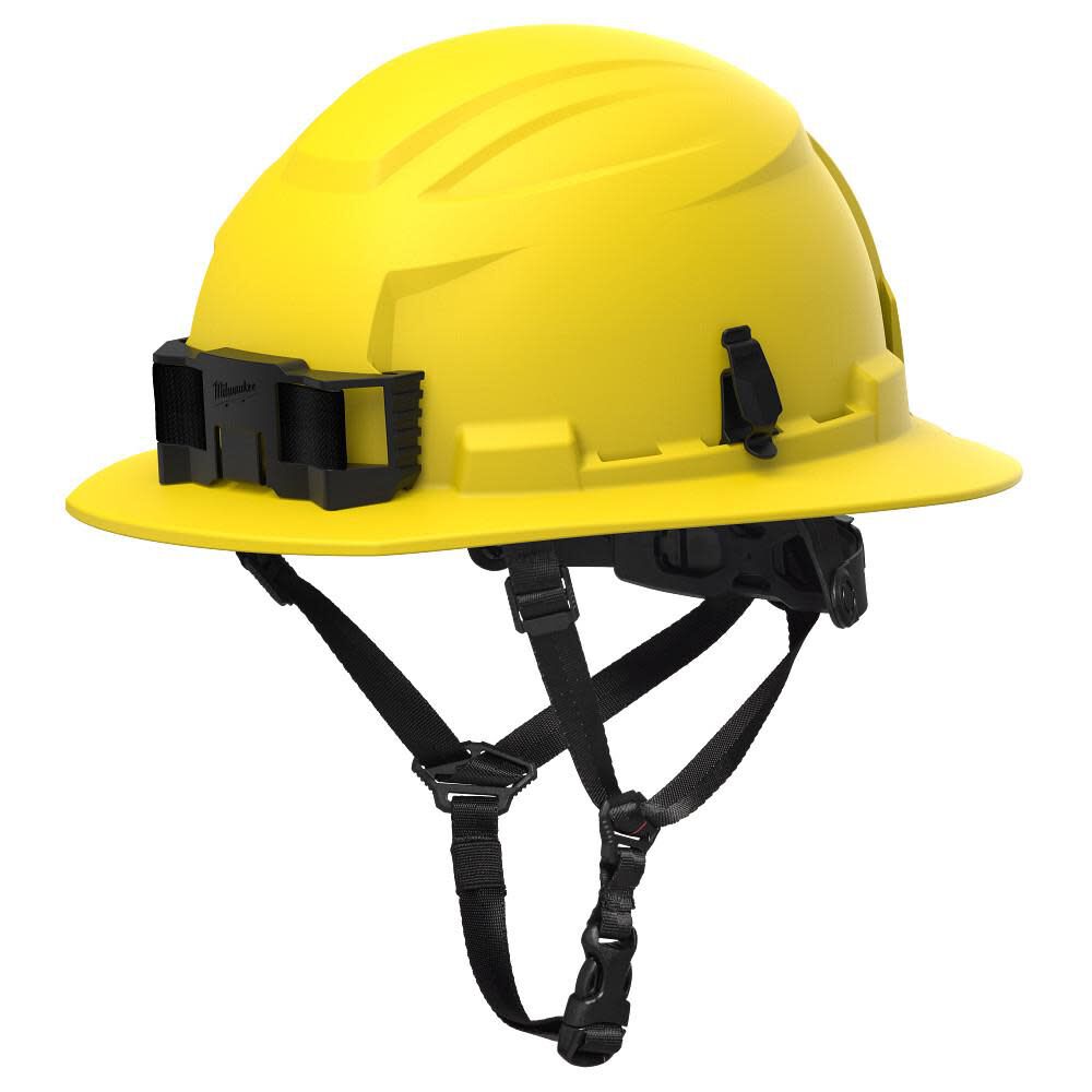 Milwaukee BOLT Full Brim Non-Vented Safety Helmet  Type 2, Class E, Yellow, large image number 1