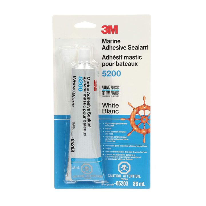 3M 3oz 5200 Series White Marine Adhesive Sealant