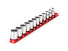 Tekton 3/8 Inch Drive 6 Point Socket Set with Rail, 12 Pieces (8-19 mm), small image number 1
