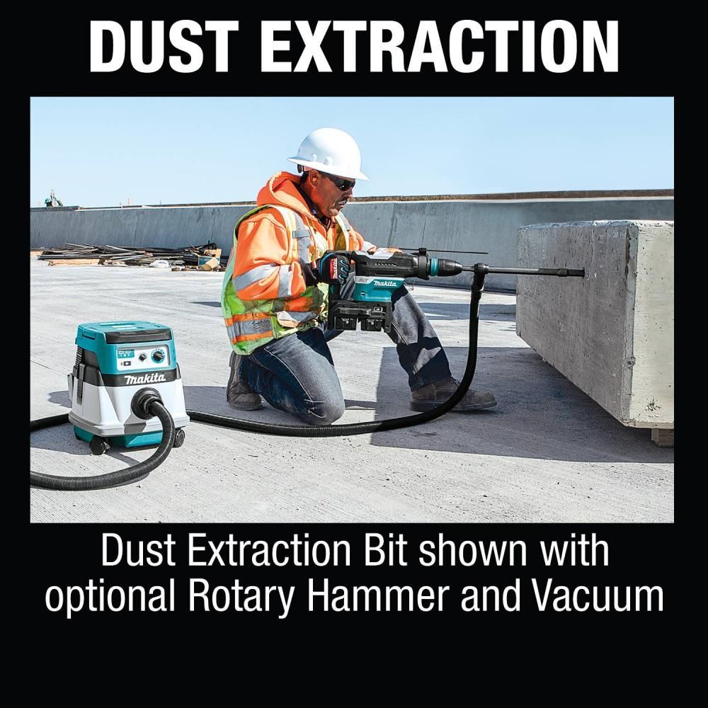 Makita 1-1/8in x 24in SDS-MAX Dust Extraction Drill Bit, large image number 8