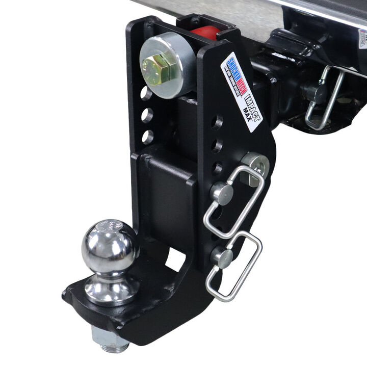 Shocker Hitch 20K Impact Max 2 Inch Cushion Hitch & Drop Ball Mount 2-5/16 Inch Hitch Ball
