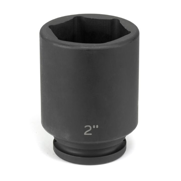 Grey Pneumatic 3/4 Inch Drive x 2-1/4 Inch Length Deep 6 Point Impact Socket