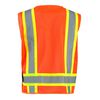 Occunomix Surveyor Safety Vest Orange High Visibility Two-Tone Mesh 2X, small image number 2