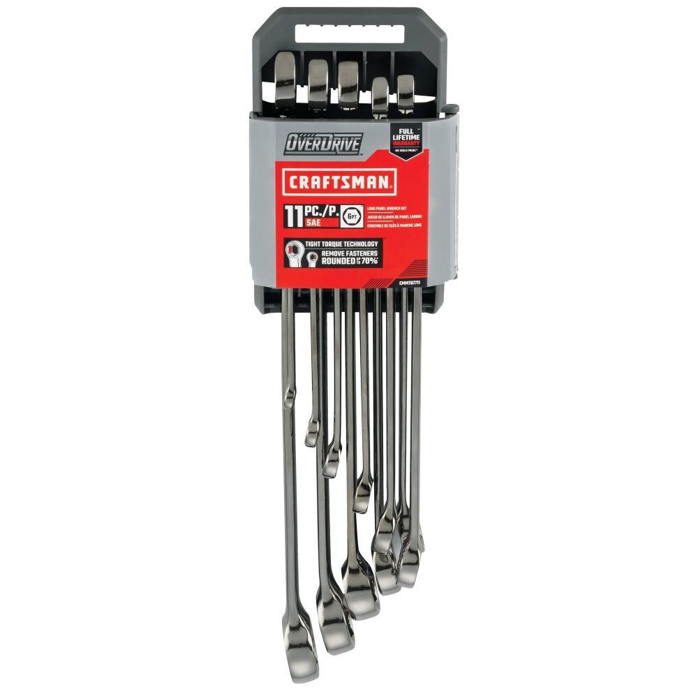 CRAFTSMAN OVERDRIVE SAE Wrench Set, 11 Piece, large image number 8