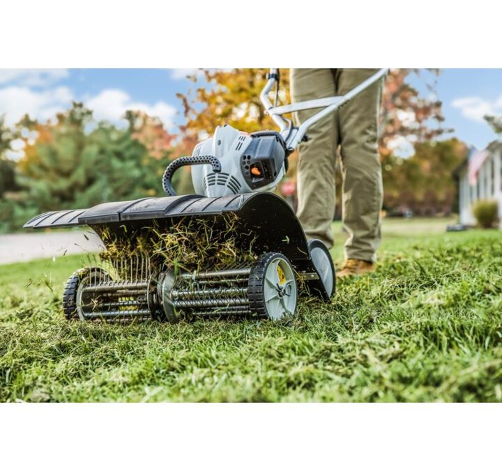 Stihl MM 56 C-E Yard Boss Gas Cultivator with Wheel Kit, large image number 5