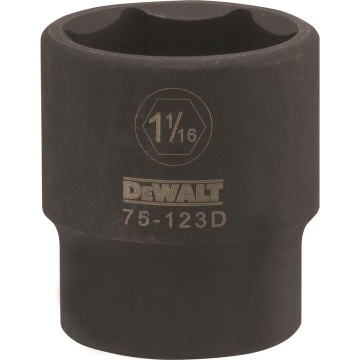 DEWALT 1/2 Drive X 1-1/16 6PT Standard Impact Socket