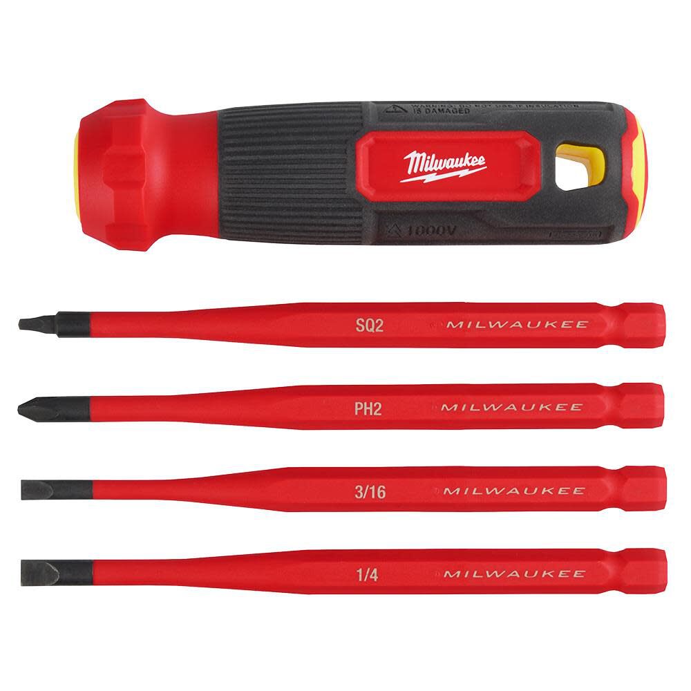 Milwaukee 4-in-1 1000V Insulated Slim Tip Multi-Bit Screwdriver, large image number 5