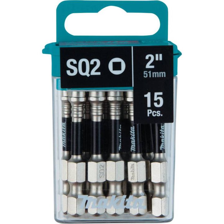 Makita Impact XPS #2 Square 2in Power Bit 15/pk