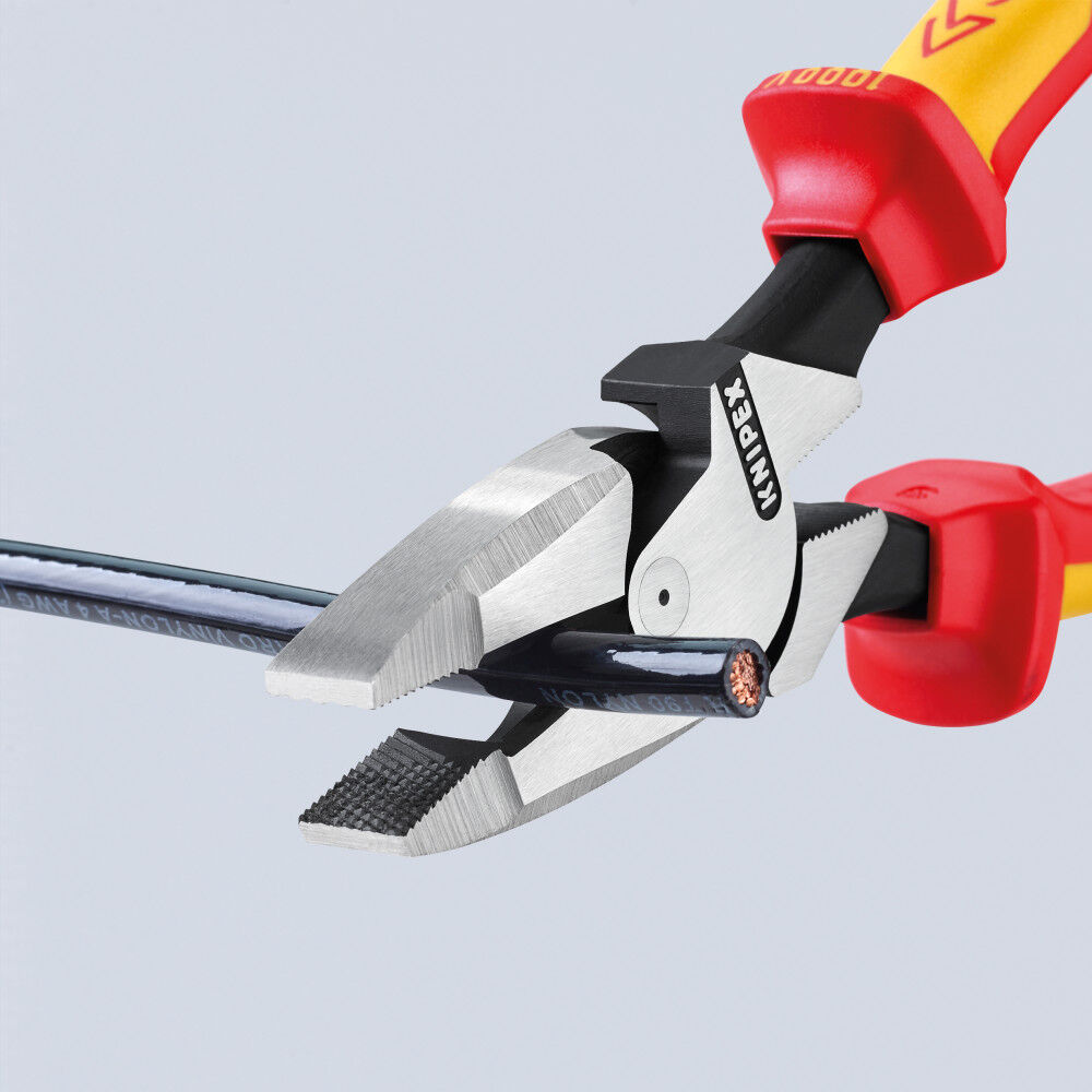Knipex 9-1/2 Inch Linemans Pliers with Insulated Handle, large image number 3