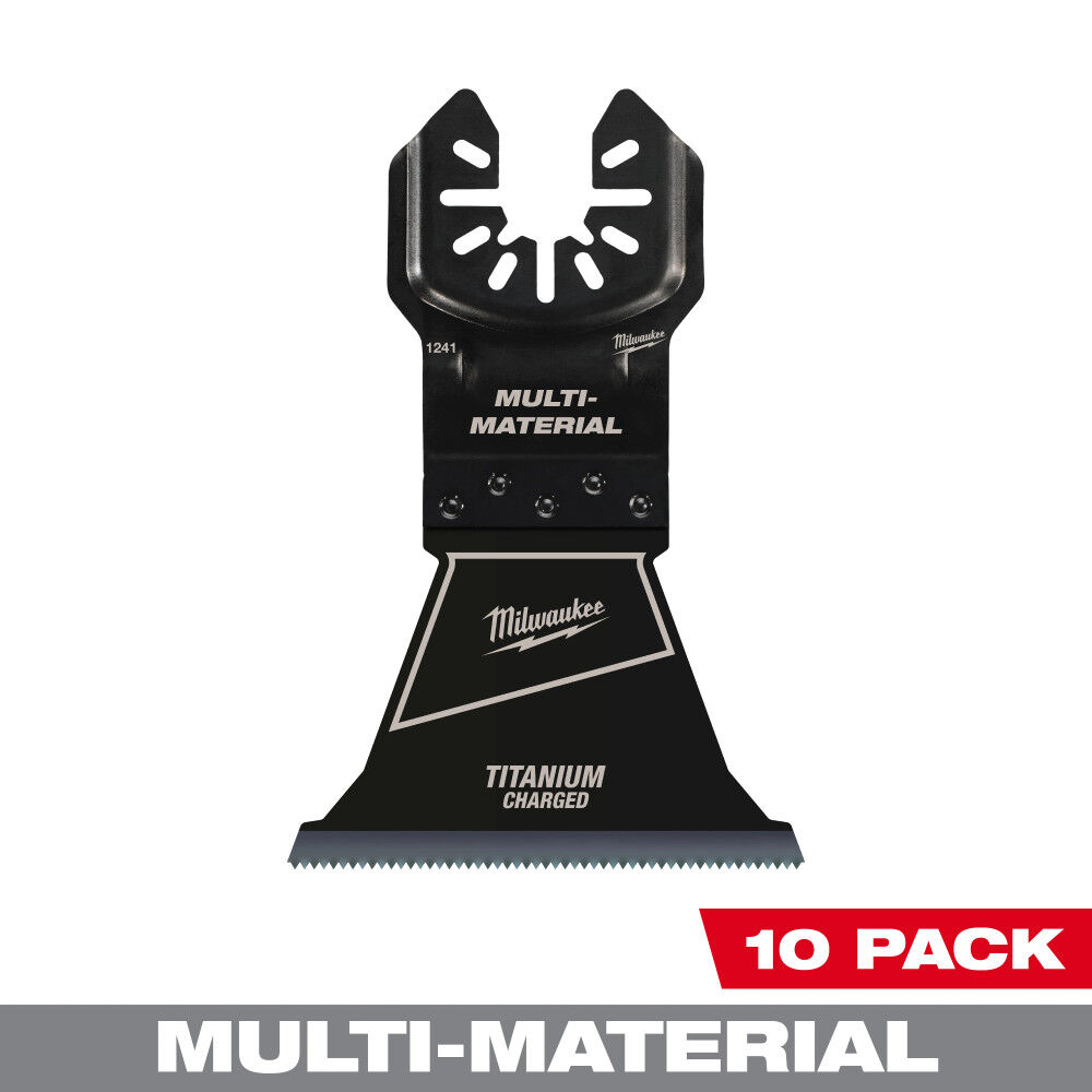 Milwaukee OPEN-LOK 2-1/2inch TITANIUM ENHANCED BI-METAL MULTI-MATERIAL BLADES 10PK, large image number 1