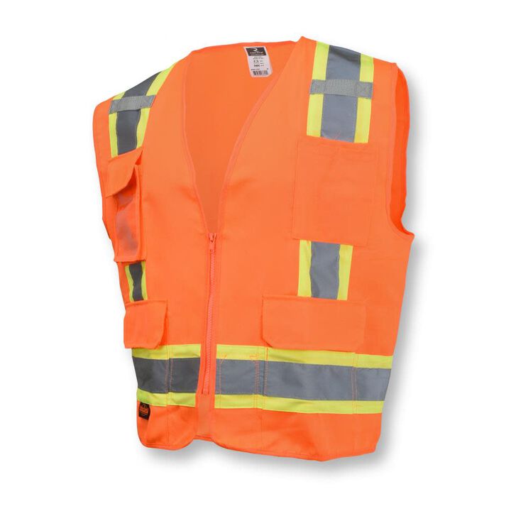 Radians SV62 Type R Class 2 Surveyor Heavy Duty Solid Twill Safety Vest, large image number 0
