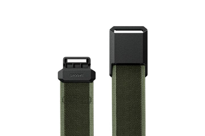 Groove Life Flex Adjustable Belt Base Camp Green with Black Buckle OSFM, large image number 2