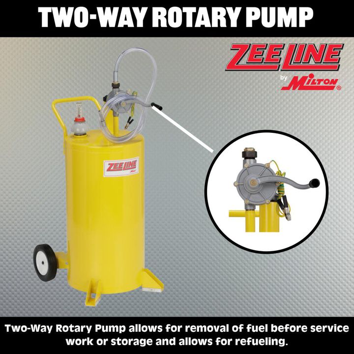 Milton 25-Gallon Diesel Fuel Caddy with 2-Way Rotary Pump, large image number 7