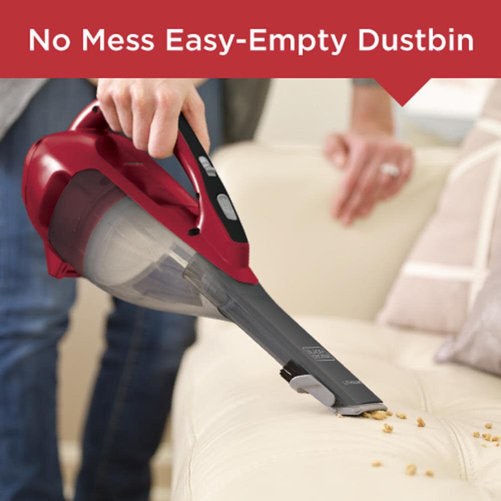 Black and Decker DUSTBUSTER Hand Vacuum Chili Red, large image number 3