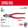 Milwaukee 8 Inch Angled Head Diagonal Dipped Grip Cutting Pliers (USA), small image number 2
