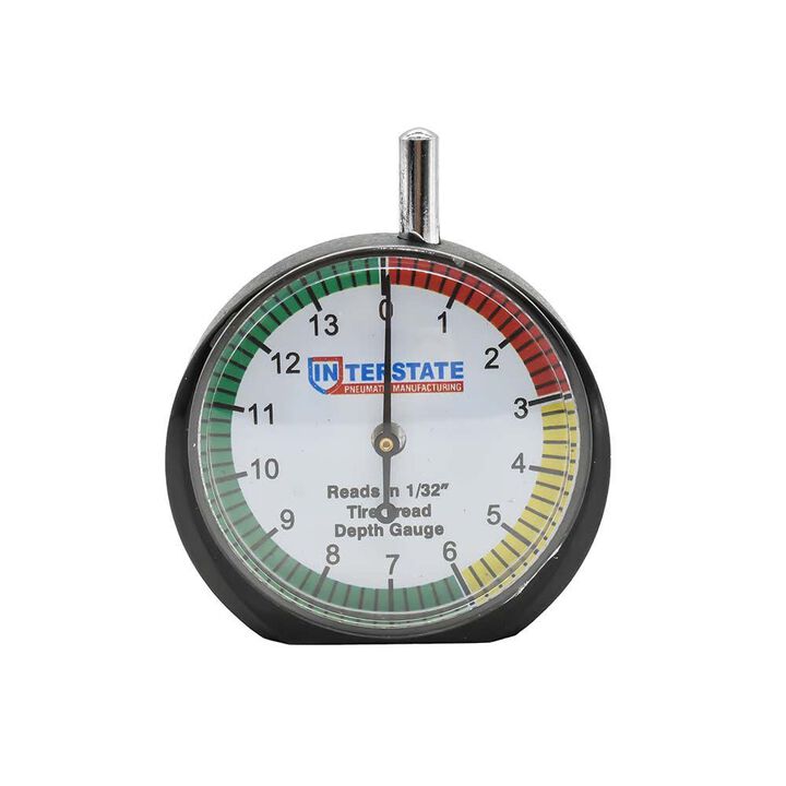 Interstate Pneumatics 1/16 Inch Professional Dial Tire Tread Depth Gauge