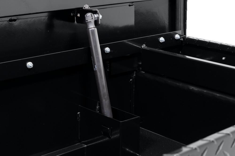 Weather Guard Saddle Truck Tool Box Aluminum Compact Low Profile Black, large image number 7