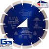 Diteq 6 1/2 Inch Blue Segmented Rim Diamond for Green Concrete, small image number 1