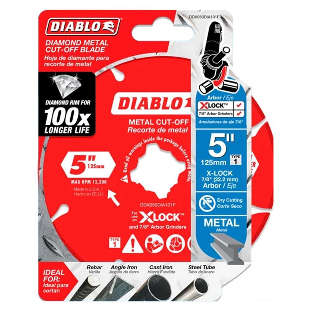 Diablo Tools X-LOCK 5 Inch Segmented Rim Diamond Cut-Off Disc for Metal, large image number 2