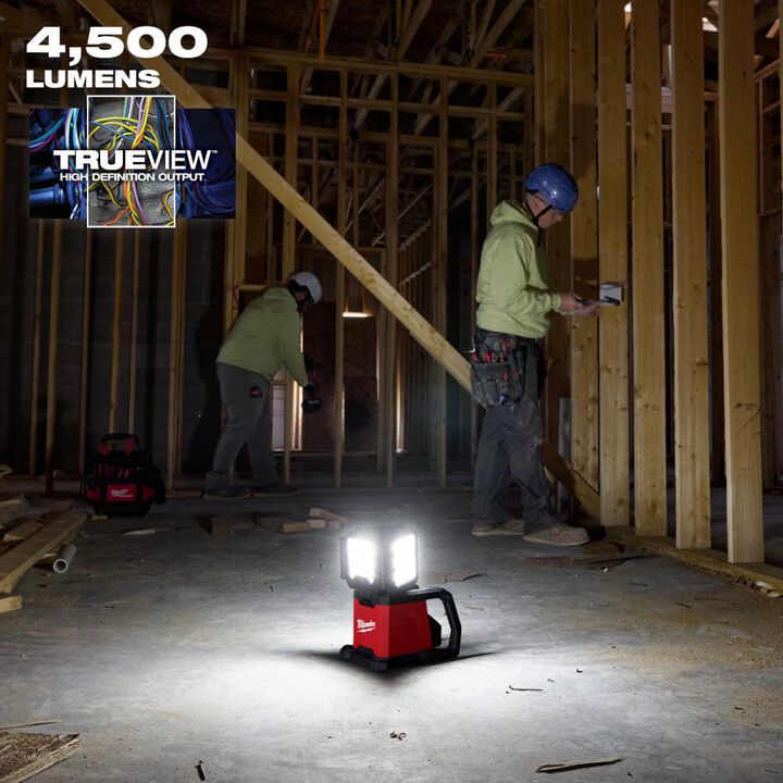 Milwaukee M18 ROVER Dual Power Triple-Panel Flood & Area Light (Bare Tool), large image number 3
