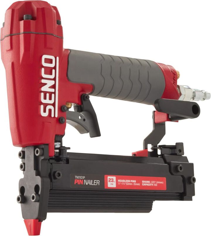 Senco 1/2 - 1-3/8 Inch 100 Capacity 1.1 SCFM 23 Gauge Pin Nailer
