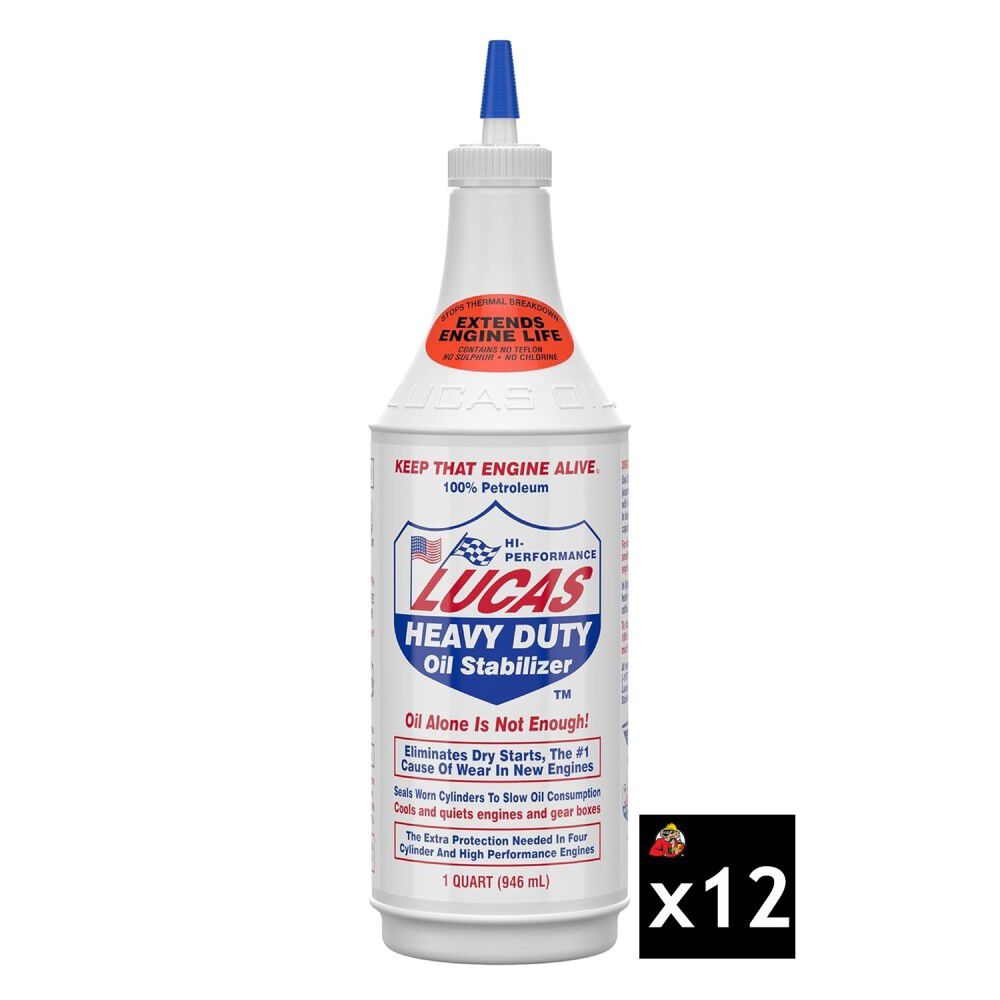 Lucas Oil 1 Quart Heavy Duty Oil Stabilizer 12 Piece Bundle, large image number 1
