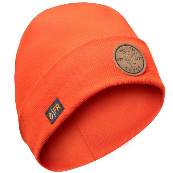 Klein Tools Flame Resistant Winter Beanie Hi Vis Orange, large image number 0
