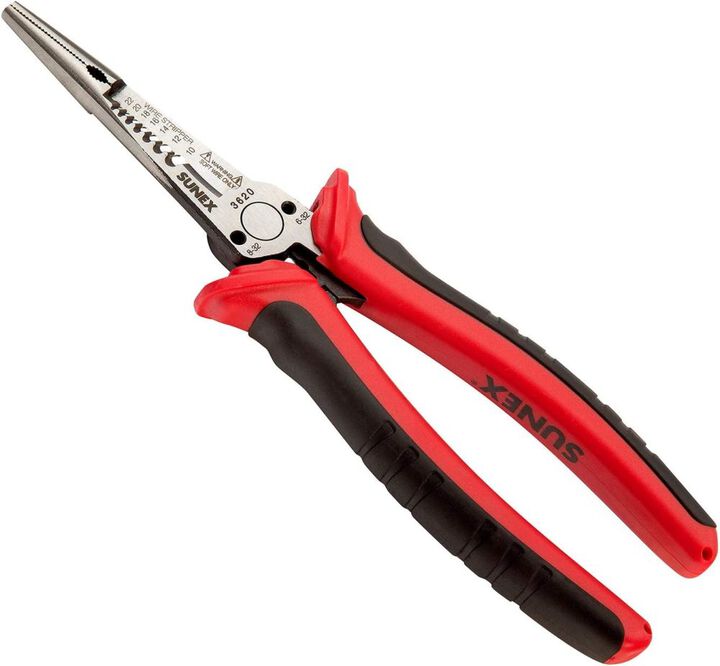 Sunex Straight Needle Nose Electrician Pliers