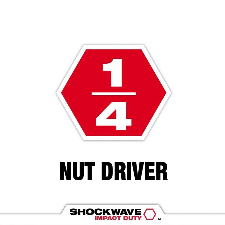 Milwaukee SHOCKWAVE 2-9/16 in. Magnetic Nut Driver 1/4 in., large image number 1