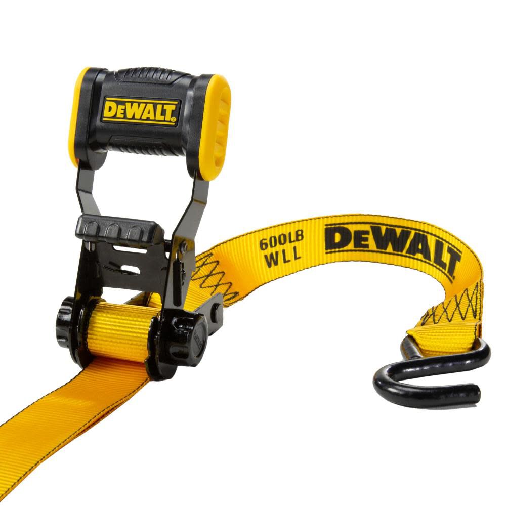 DEWALT 1.25in x 12' Ratchet Tie Down Straps 1800 LB Break Strength 4pk, large image number 3