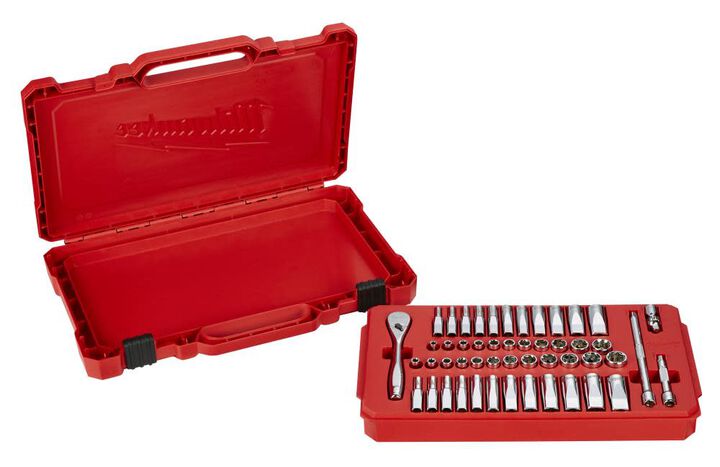 Milwaukee 1/4 in. Drive 50 pc. Ratchet & Socket Set - SAE & Metric, large image number 14