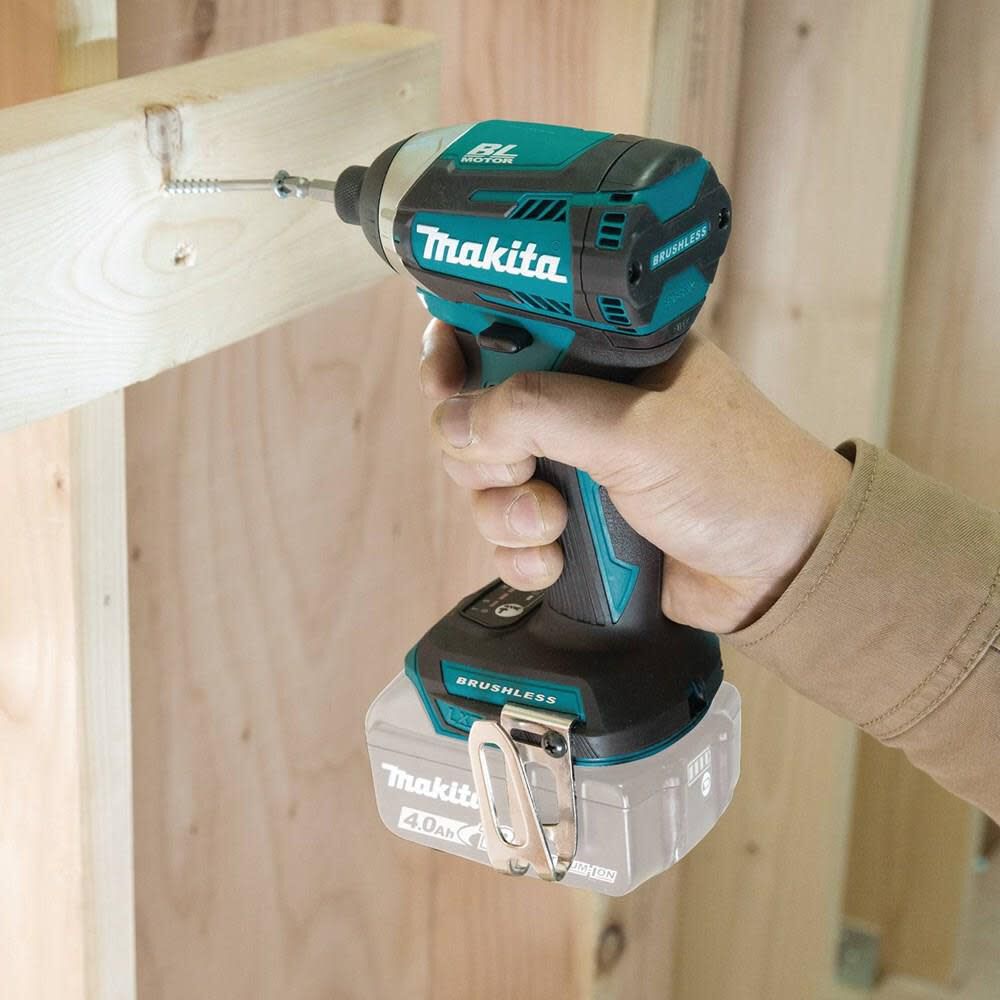 Makita 18V LXT Lithium-Ion Brushless Cordless 3 Speed Impact Driver (Tool Only) & ImpactX 100 pc. Driver Bit Set Bundle, large image number 6