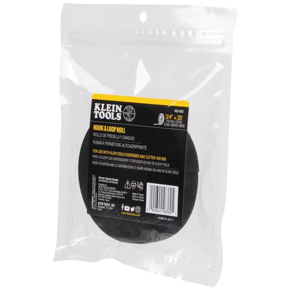 Klein Tools Hook & Loop Roll 3/4inx 25' Black, large image number 16