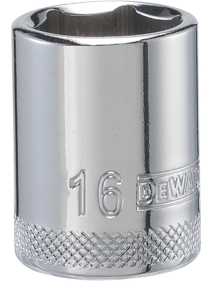 DEWALT 16 mm 3/8 Inch Drive 6-Point Metric Socket