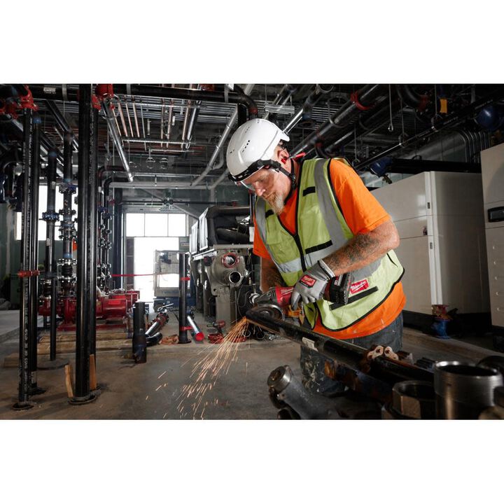 Milwaukee BOLT  Orange Vented Safety Helmet with IMPACT ARMOR Liner Type 2 Class C & USB Cooling Fan Bundle, large image number 5