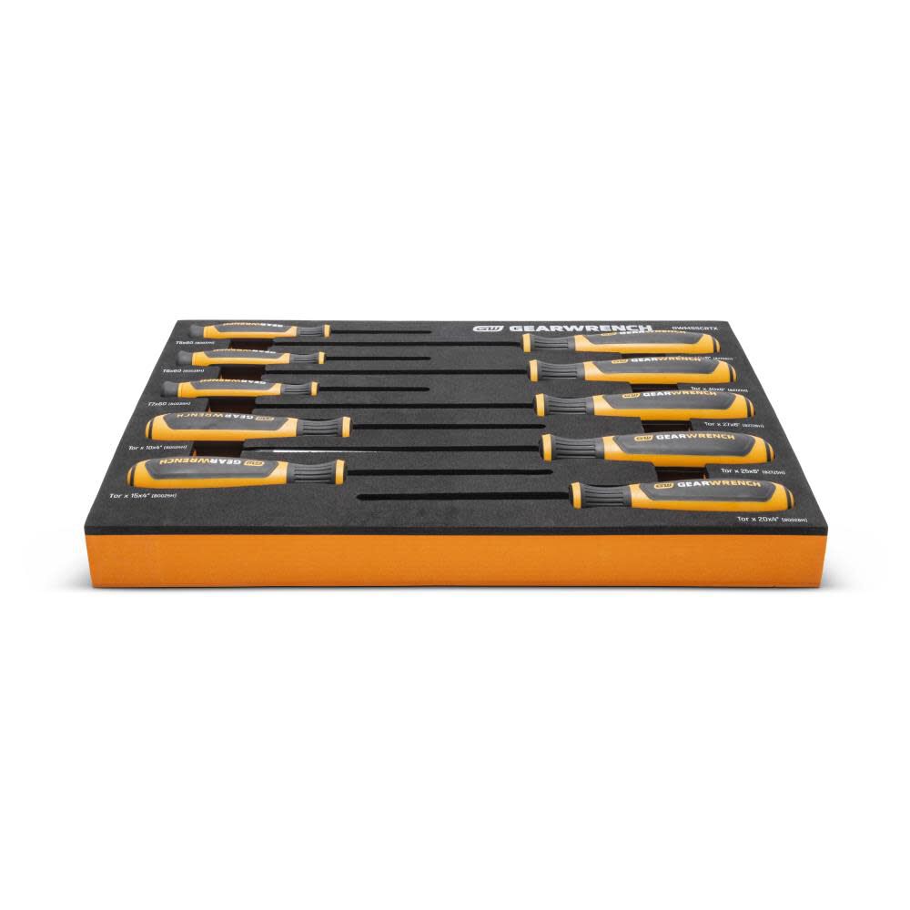 GEARWRENCH Torx Dual Material Screwdriver Set in Foam Storage Tray 10pc, large image number 5