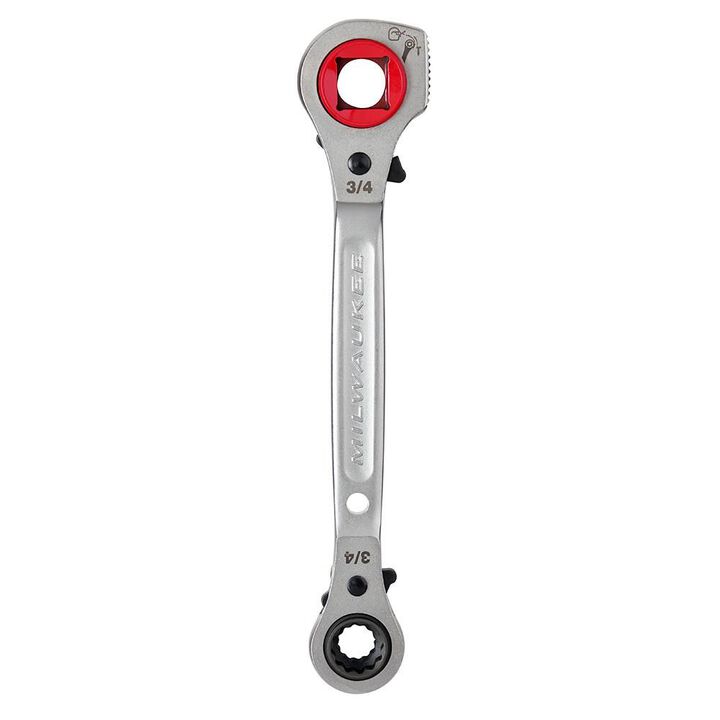 Milwaukee Lineman's 5in1 Ratcheting Wrench with Milled Strike Face, large image number 6
