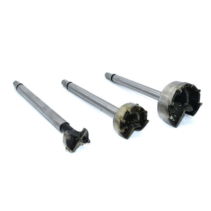 Big Horn 1 Inch, 1-1/2 Inch & 2-1/8 Inch Carbide Tipped Spur Bit Set - 3 Pack