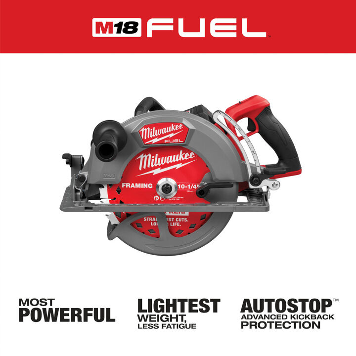 Milwaukee M18 FUEL 10-1/4 Inch Rear Handle Circular Saw Kit, large image number 1