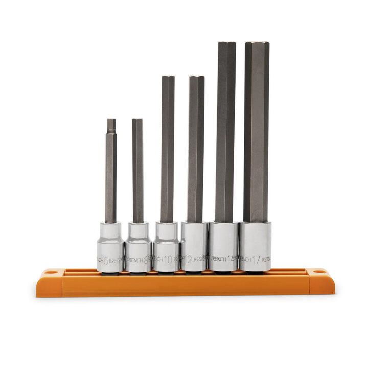 GEARWRENCH 1/2 Inch Drive Metric Long Hex Bit Socket 6 Piece Set, large image number 2
