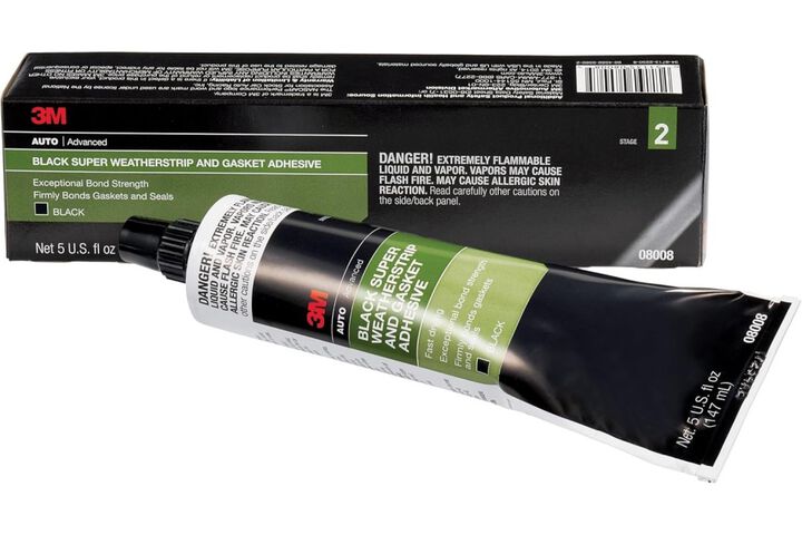 3M Bondo 5 Oz Tube Super Weatherstrip and Gasket Adhesive, Black