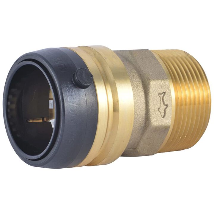 Sharkbite Push to Connect 1 1/4 x 1 1/4in MNPT Male Connector