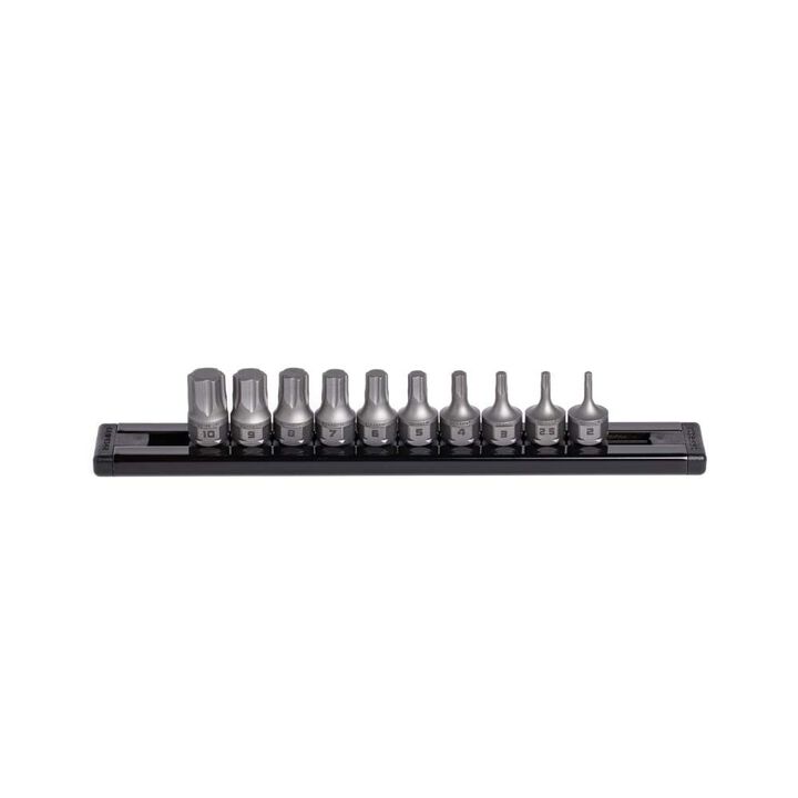 GripEdge Tools RPT 1/4 Inch Drive Dual-Action Hex Driver Bit Set Metric 10 Pieces