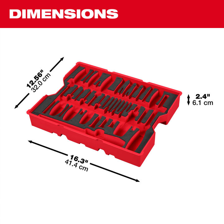 Milwaukee Screwdriver and Pry Bar Set with Tray for PACKOUT Drawers, 17 Pieces, large image number 5