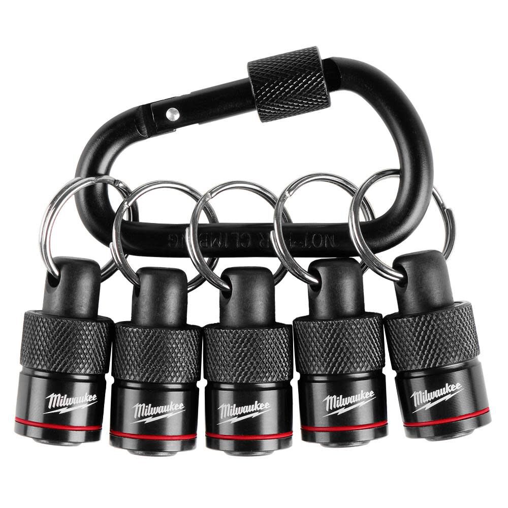 Milwaukee Bit Holder with Carabiner, 5 Piece, large image number 6