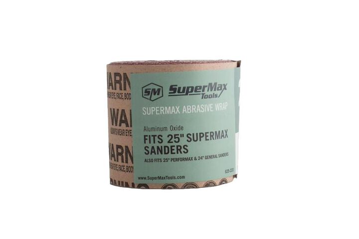 Supermax Tools 100-Grit abrasive Wrap for the 25 In. Drum Sander and 24 In. Drum Sander