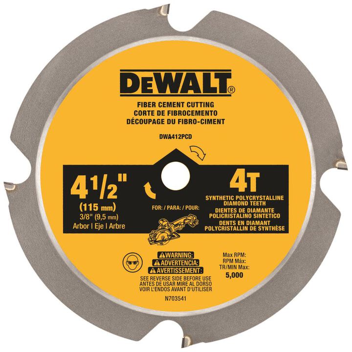 DEWALT 4-1/2 In. 4T PCD Saw Blade
