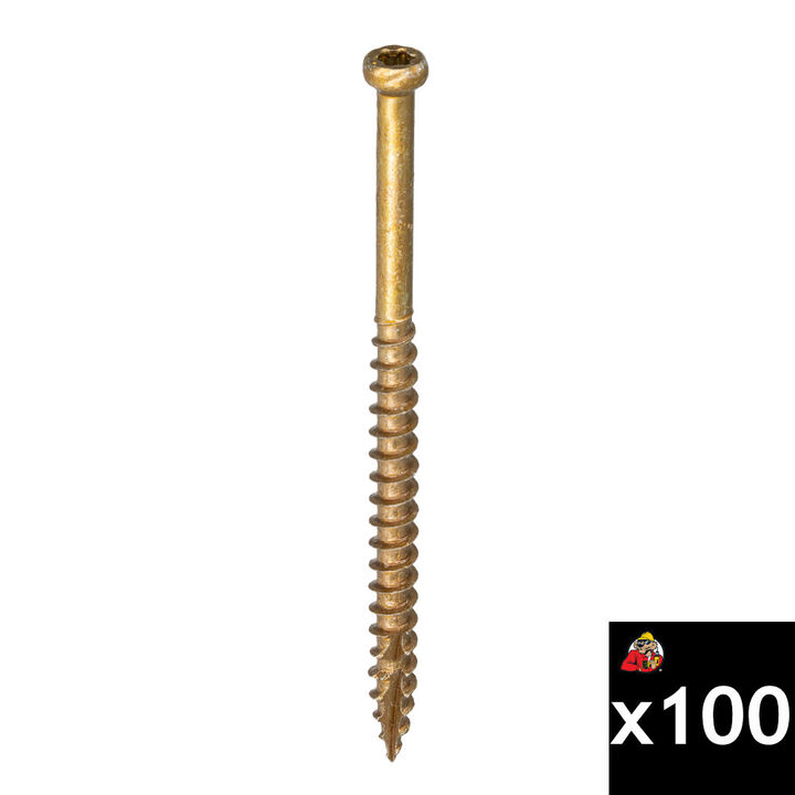 GRK Fasteners #8 x 2 Inch Finish Trim Head Screws 100 Pieces
