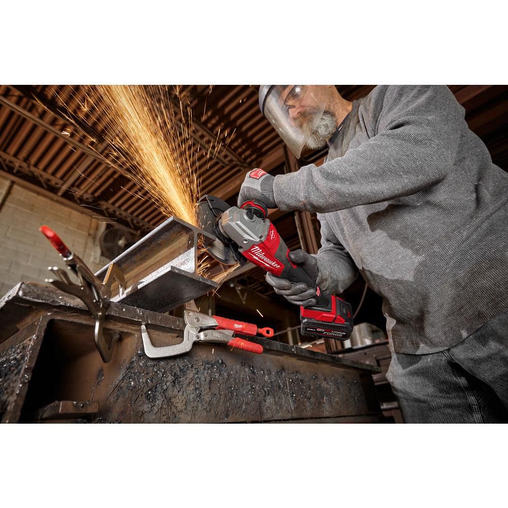 Milwaukee M18 FUEL 4-1/2 Inch-6 Inch Braking Grinder, Slide Switch (Bare Tool), large image number 10