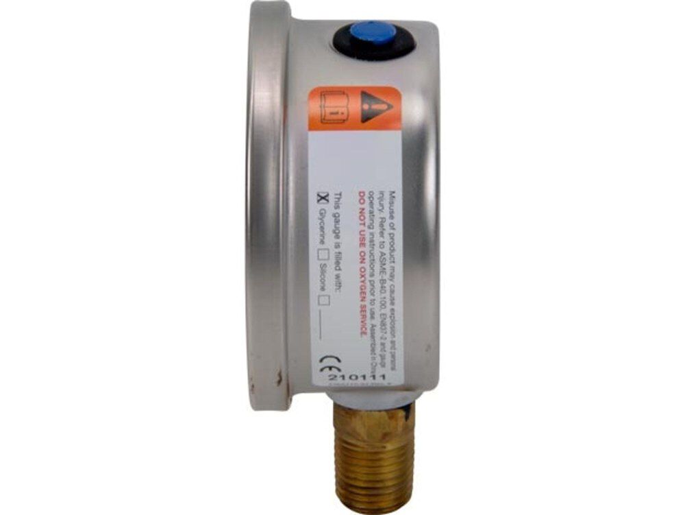 Enerpac 2.5 Inch 15000 PSI Glycerin Filled Pressure Gauge, large image number 4